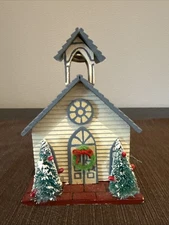 Vintage Kurt S Adler Wooden Church Christmas 1981 Taiwan
