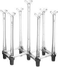 Extendable Bottle Drainer, draining Bottle Rack, Plastic Dish Drying Rack, Grey