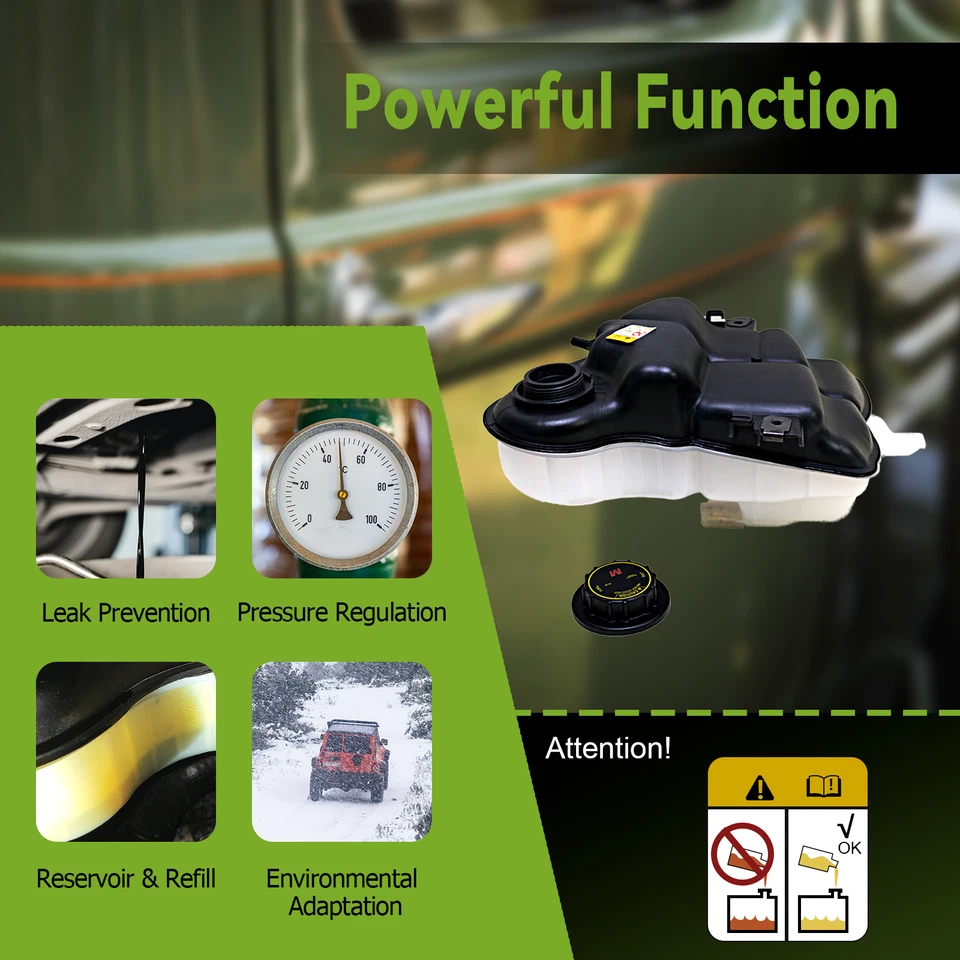 Coolant Reservoir Tank & Cap for 03-07 Ford F-250 F-350 F-450 Excursion⭐⭐⭐⭐⭐ - Imagem 2 de 4