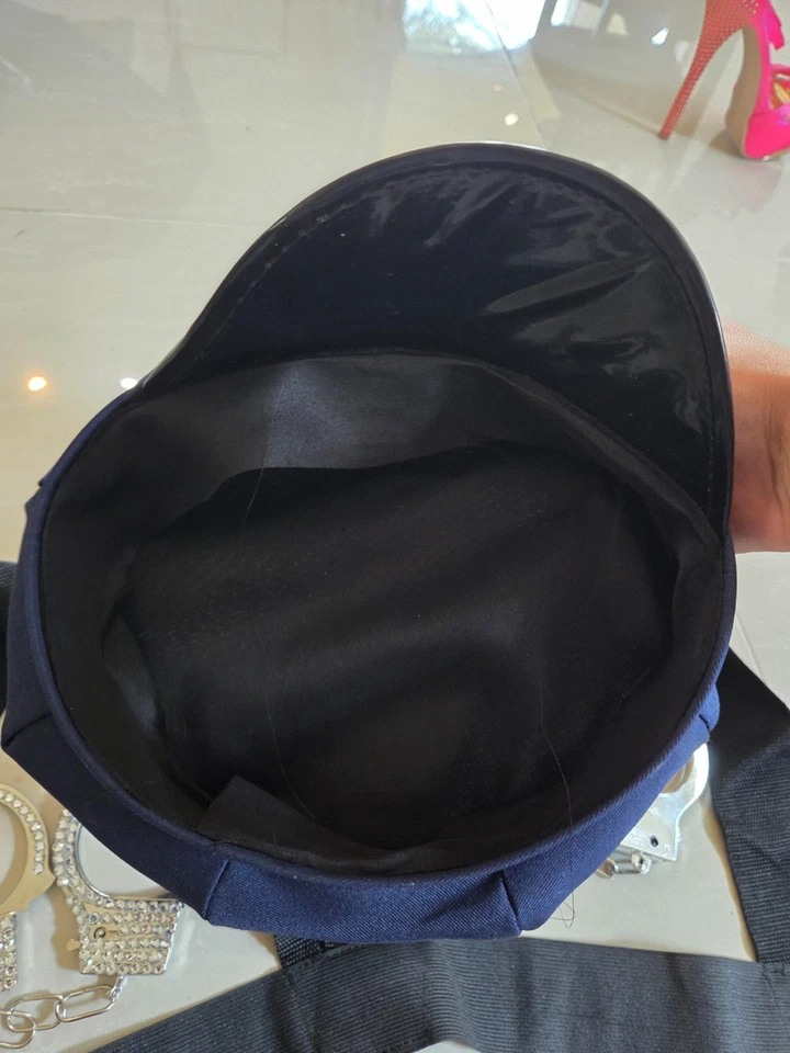 Kit de Disfraz de Oficial de Policía de Halloween para Mujer Talla Única Azul Plateado Divertido Juego Foto 3 de 4