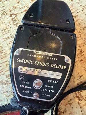 Vintage Sekonic Studio Deluxe L-398 Light Meter Japan Analog