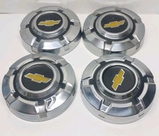  1967-1972 Chevrolet Dog Dish 12 Ton Hubcaps Set Of 4 10-34 Rare Vintage
