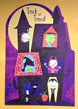 Happy Halloween Greeting Card  Envelope 5x7" 