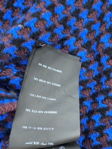 PRADA / Knit sweater (thick) / Size 46 / Wool / Blue / All-over pattern / UMA591 thumbnail 4