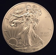 1oz silver 2009 Liberty Coin American Eagle Dollar .999