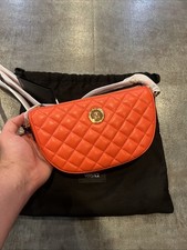 NWT Versace Half Moon Bag Metal Coral Gold 1875 Retail Hot Deal no Box