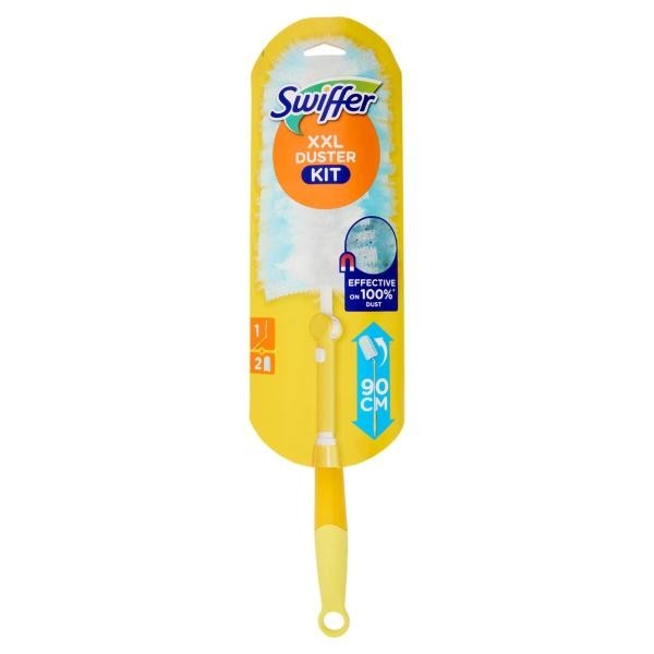 Kit Swiffer Duster XXL: Manico 90cm e 2 Piumini per Pulizie Lampo