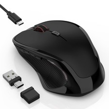 Wireless Bluetooth Mouse for Mac Pro MacBook, Ergonomic Rechargeable Mice wit...