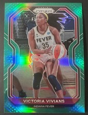 Victoria Vivians - 2021 WNBA Prizm - Green Prizm #7 - Indiana Fever