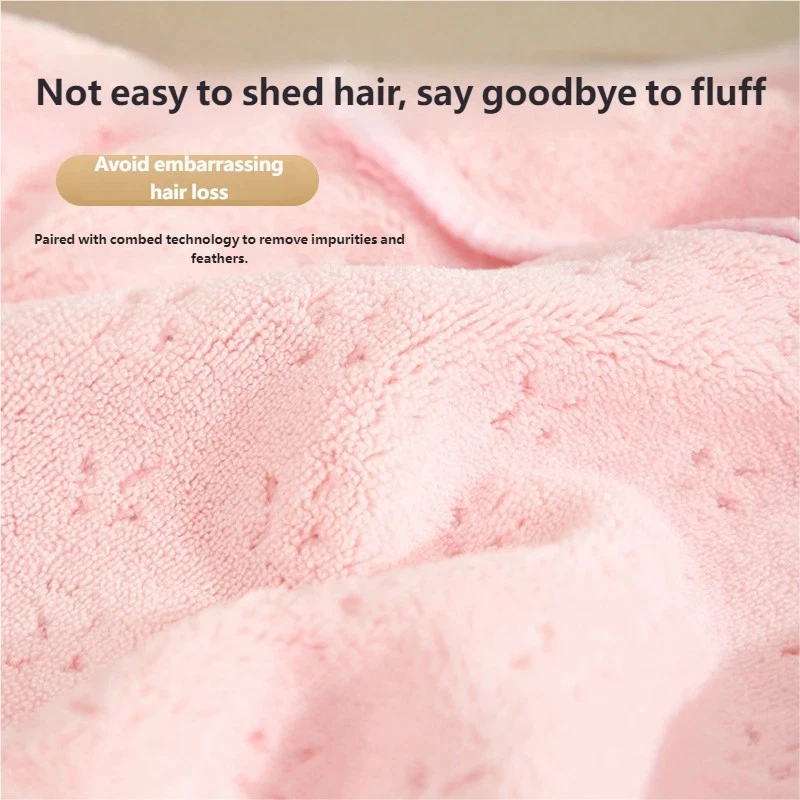 Двухцветное впитывающее полотенце для волос с цветочным принтом высокая красота быстрая сушка - Изображение 3 из 4