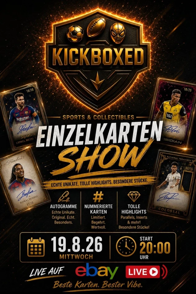 Einzelkartenshow | Autogramme, Nummerierte & Highlights |