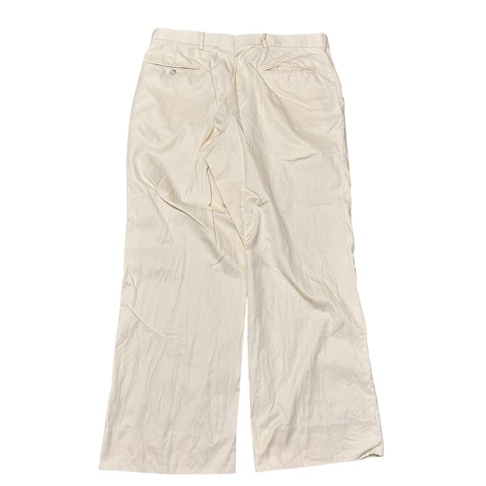 Винтажные светло-желтые брюки Paul Stuart брюки брюки мужские хлопок 33x28 - Изображение 4 из 4