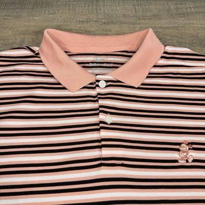 NWOT Nike Dri-Fit Disney Mens Mickey Mouse Polo Shirt Medium Striped New B21