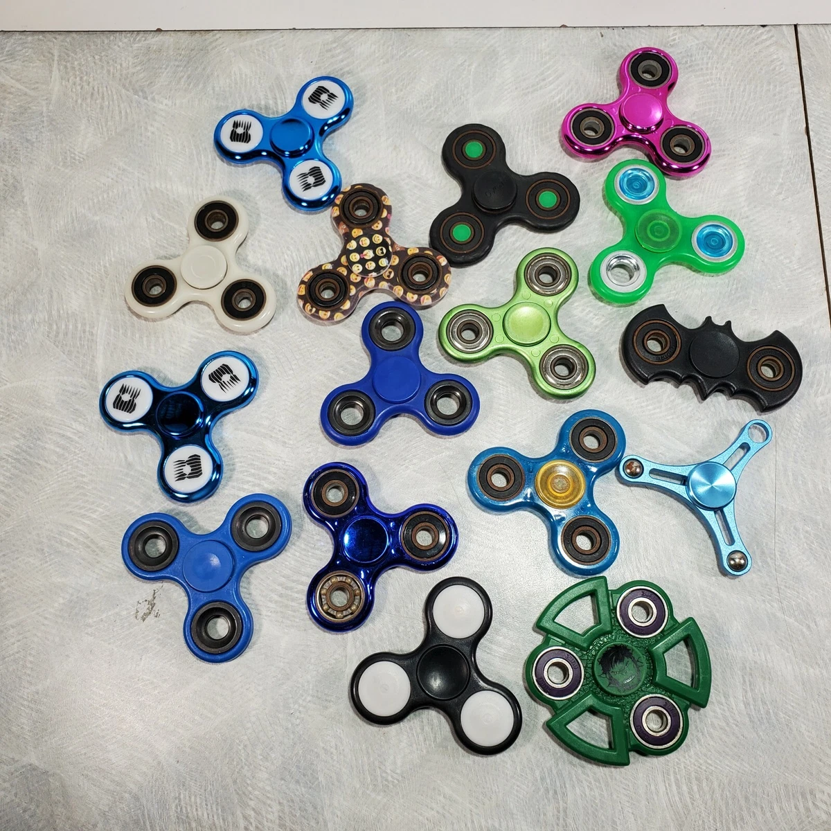 Rundt og rundt tælle romanforfatter Bulk Wholesale lot of 16 Various Mixed Fidget Spinners, ADHD Toys | eBay