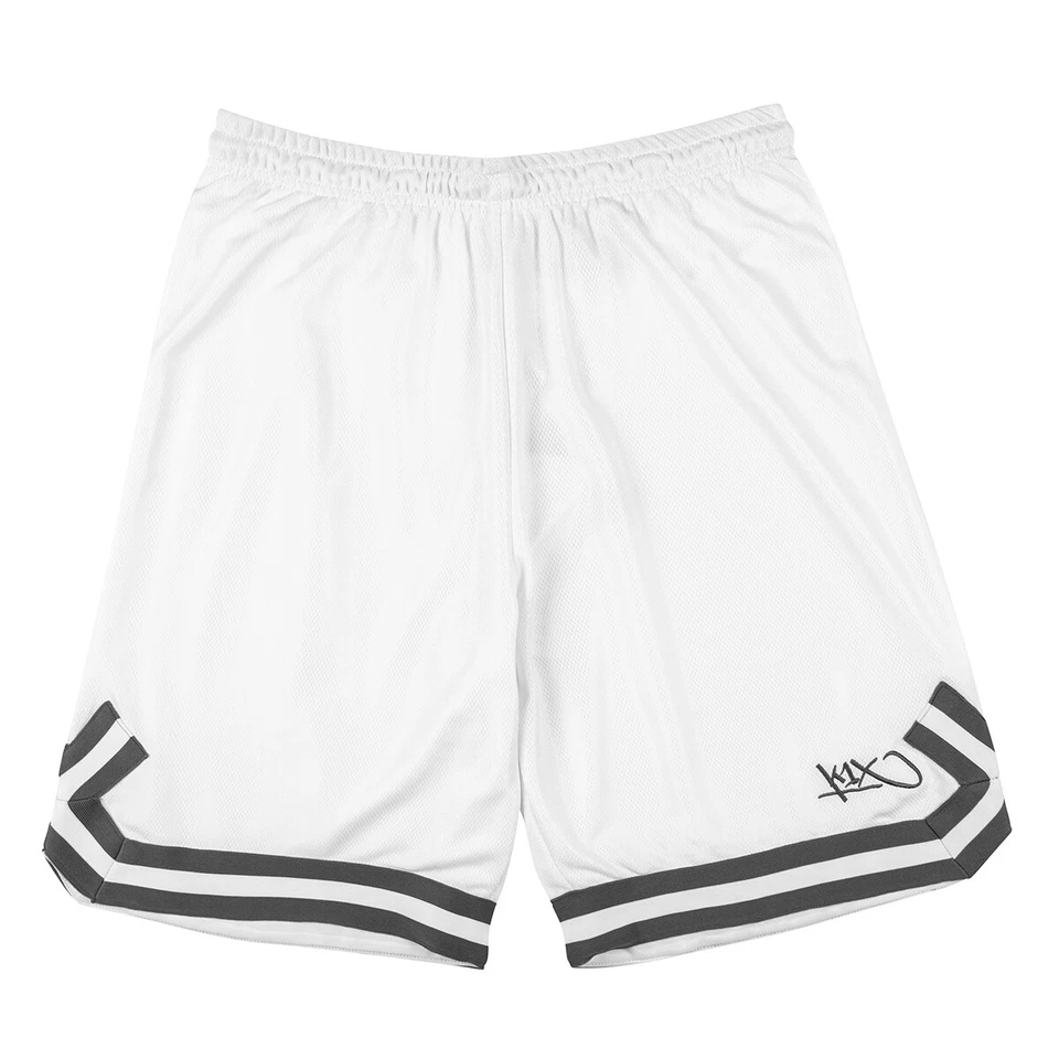 K1X Hardwood | Double X Basketball Shorts | weiß | blau