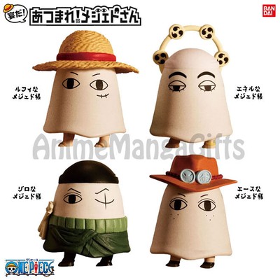 One Piece Feat Mr Medjed Luffy Zoro Ace Enel Complete 4 Pcs Bandai Japan Ebay