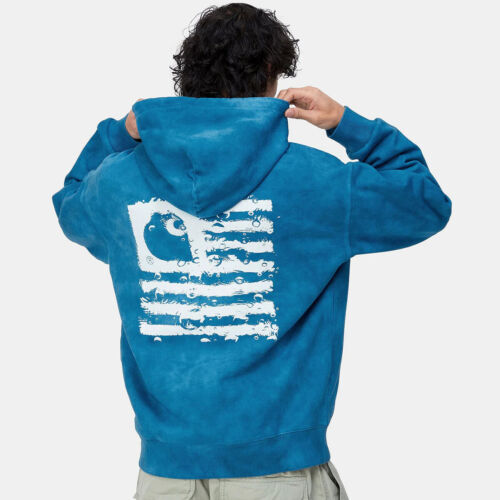 Carhartt WIP Hooded Chromo Sweatshirt Amalfi/Blue Men sizes - Afbeelding 1 van 5