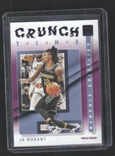 2021-22 Donruss #16 Ja Morant Crunch Time Press Proof Purple