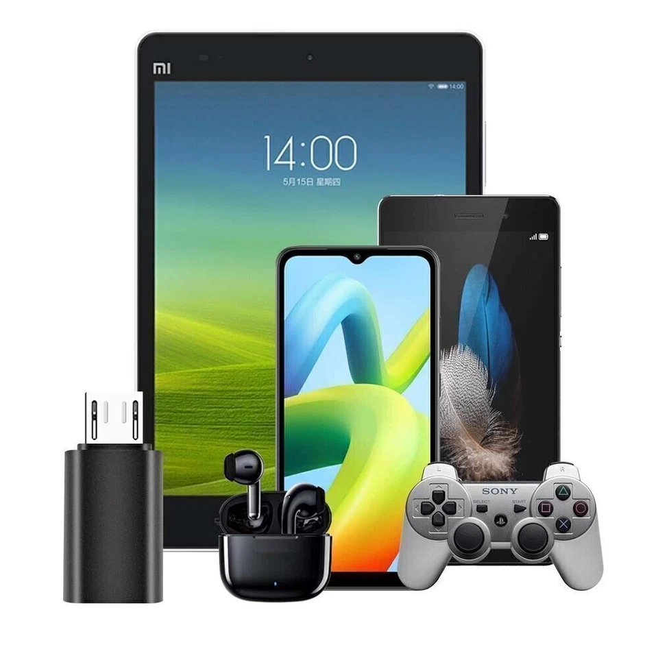 USB 3.1 Type C Female to Micro USB Male Adapter Converter Connector For Android - Image 3 of 4