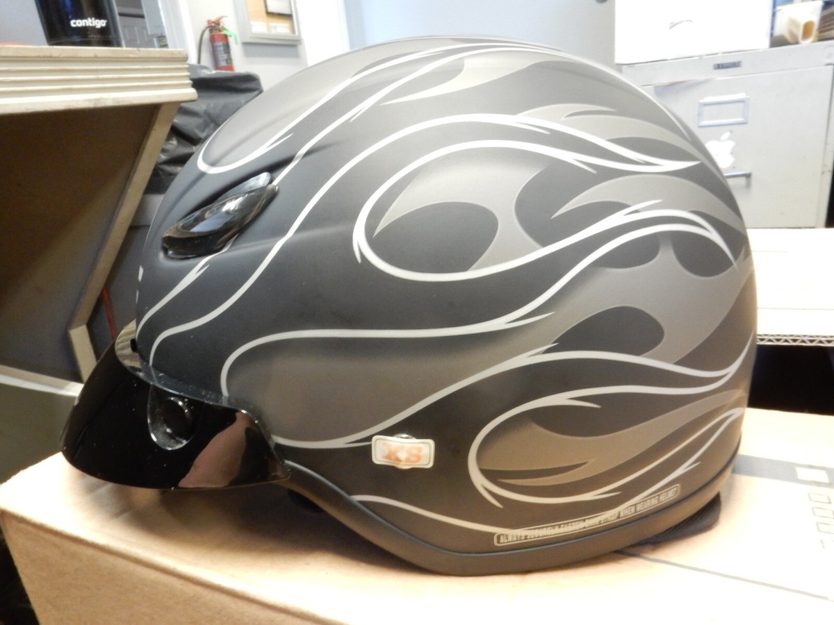 NOS HJC CL-21 CL-21M Size X-Small XS Matte Reign MC5F Half Helmet