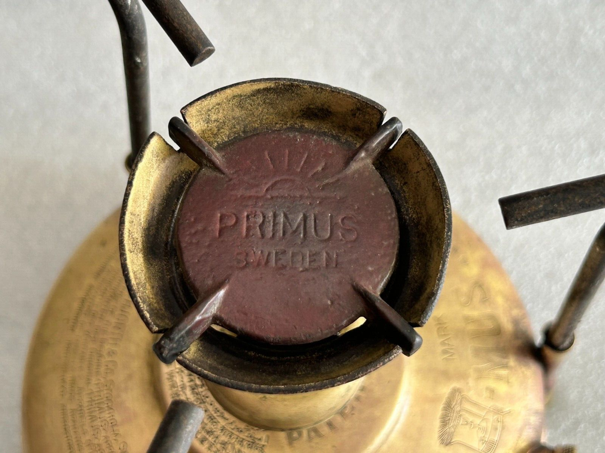 ANCIEN POÊLE DE CAMP VINTAGE PRIMUS N° 100 BREVET N° 48624