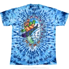 GRATEFUL DEAD-SNOWBOARD BEARS-2 SIDED TIE DYE T-SHIRT S-M-L-XL,2X Garcia,Lesh