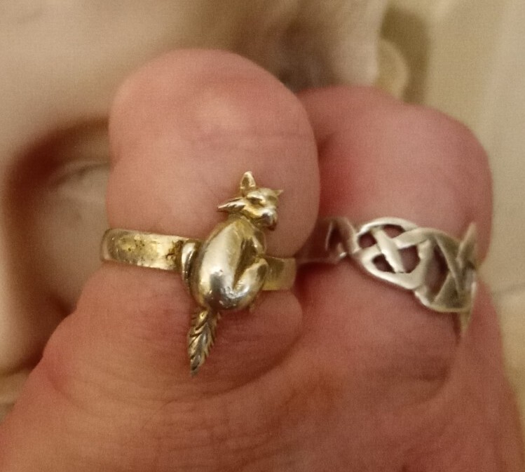 Artisan Crafted Ooak Solid Sterling Silver Fox Ri… - image 1