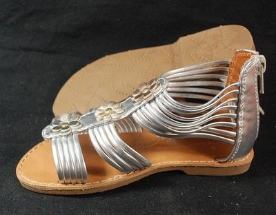 NEW Girls Toddlers JUMPING BEANS BARNETT METALLIC Sandals Fashion Comfort Shoes