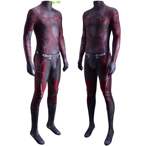 Guardians of the Galaxy Vol. 2 Drax The Destroyer Cosplay Costume Halloween Suit - Picture 3 of 31