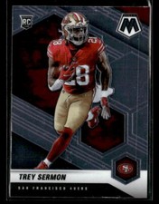 Trey Sermon 2021 Panini Mosaic #324 Rookie San Francisco 49ers