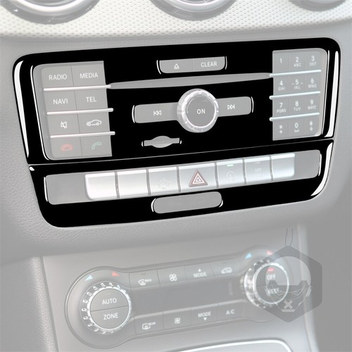 Piano Black Center Console CD Panel Trim For BenzBenz A B GLA CLA Class 2013-18 - Picture 5 of 11