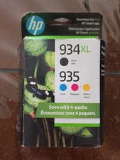 2022-2024Genuine HP 934XL Black  935 Color Ink Cartridges 4-Pack