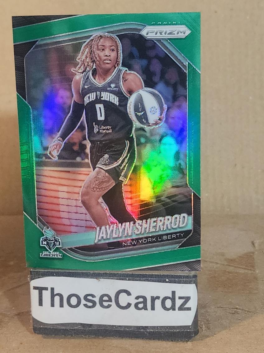 2025 Panini Prizm WNBA Green Prizm #93 Jaylyn Sherrod
