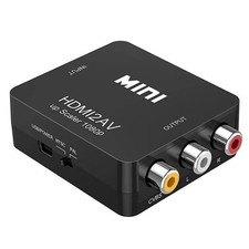 Av To Hdmi Adapter Converter Full Hd 1080p Video Audio Tv 3 Rca Hdmi