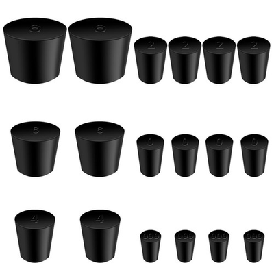 #ad Solid Rubber Stopper18 pcs Black Corks Plugs Odor Control Pipe $11.75