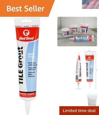 Pre-Mixed Tile Grout - Professional Quality, Excellent Adhesion, Ideal for Wa...