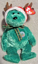 Ty Beanie Baby 2002 Holiday Teddy Bear DOB December 20, 2001 MWMT Free Shipping