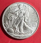 Vintage SILVER Walking LIBERTY .999 FINE 1/4th Troy Ounce Coin!