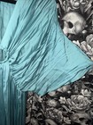 Zara Turquoise Satin Effect Pleated Jumpsuit With Waist Ring Size S 🍌 — photo 4