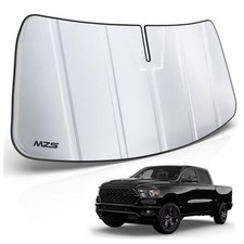 Windshield Sun Shade Compatible with RAM 1500 2019-2025, Foldable Truck Sun