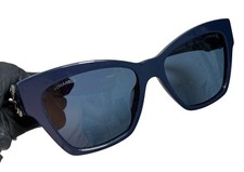 Chanel CC Cat Eye 5456-Q-A Sunglasses, Blue