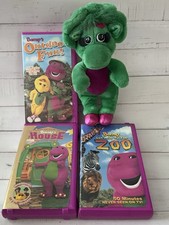 Baby Bop 10" Plush Vtg 1992 From Barney The Lyons Group And 3 Vintage Vhs