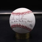 Willie Wilson Signed Baseball Auto Inscribed 82 AL Batting Champ 332 ZJ22608