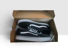 Size 11 - Vans Ward Suede Canvas Black White