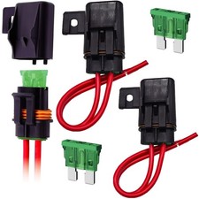 12AWG Heavy Duty Waterproof Inline ATO/ATC Blade Fuse Holder with Cover for Auto