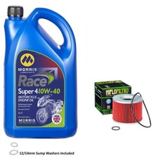 900 Trident Oil and Filter Kit Morris Race Super 4 10w40 4L Triumph 900 1996