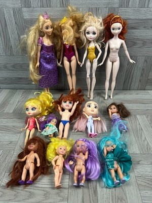 Konvolut Puppen - Disney, Barbie, Ever After High, Bright Fairy - Need TLC