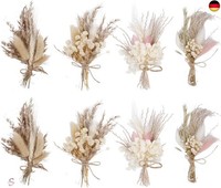 Sunoya Trockenblumen, Getrocknete Blumen, 8 StüCk Trockenblumenstrauß, T