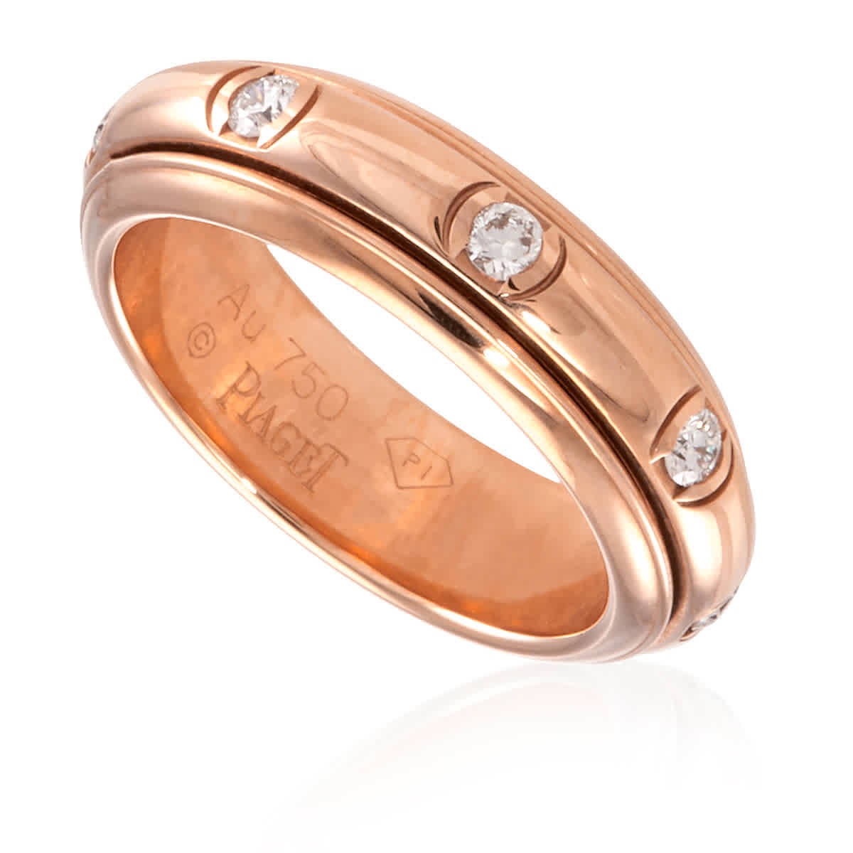 Кольцо с бриллиантом из розового золота Piaget Possession, размер 55
