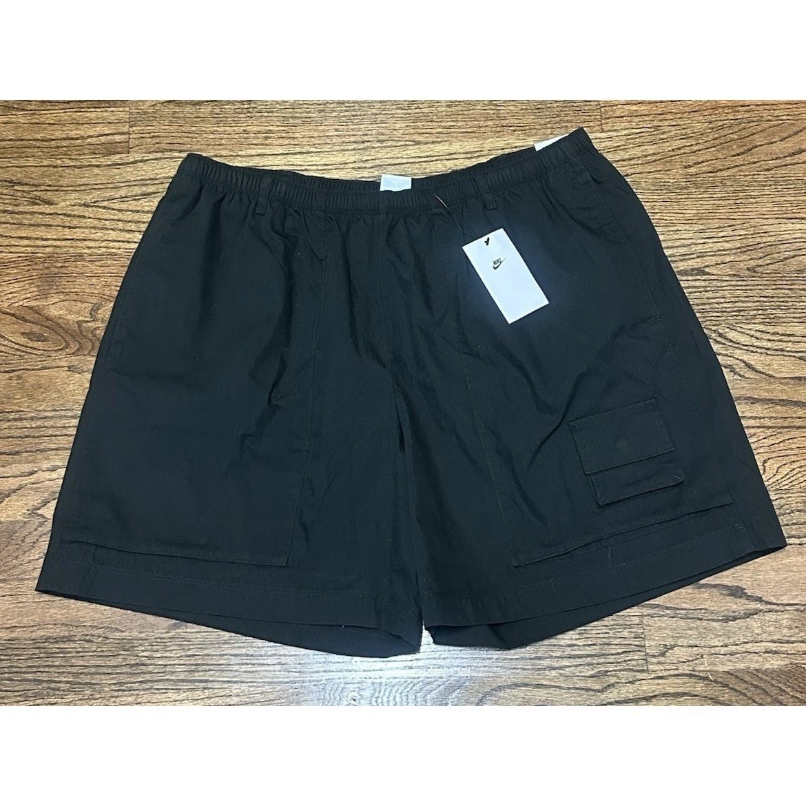 Nike Life Woven Camp Cargo Shorts Mens 6" Black (FN3216-010) Sz XL